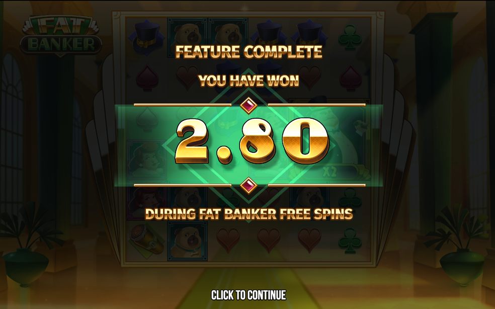 Free spins där Fat Banker vuxit över flera rutor
