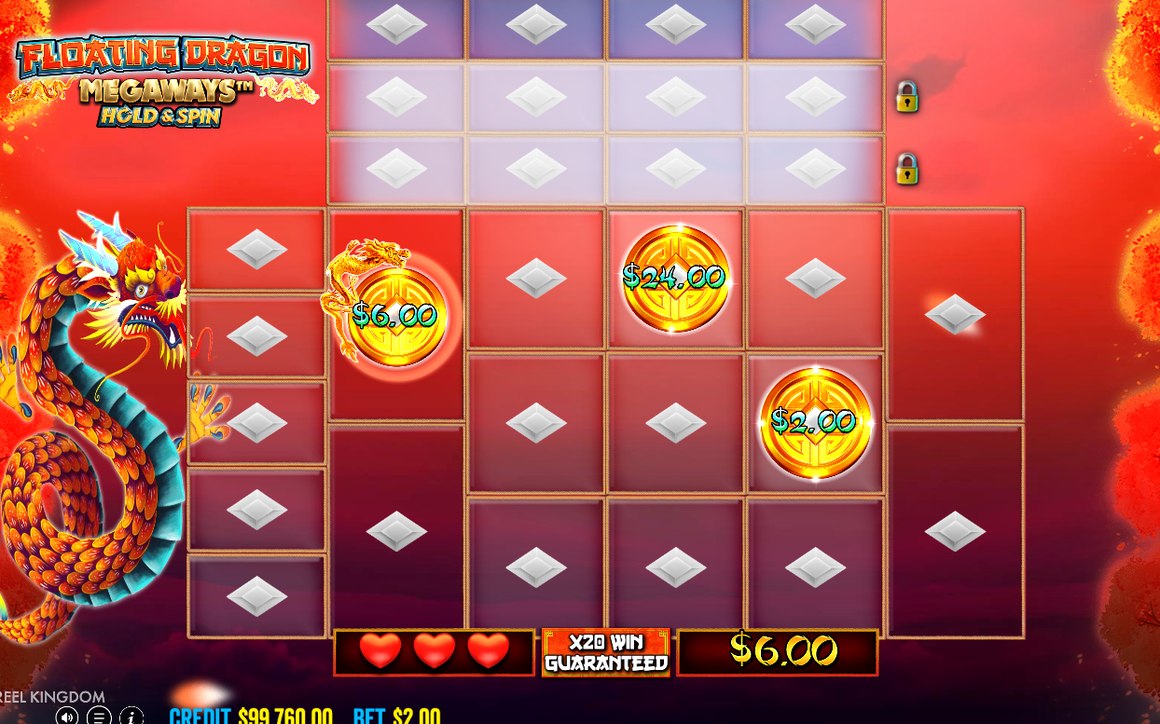 Hold & Spin med låsta COIN MONEY-symboler på rutnätet